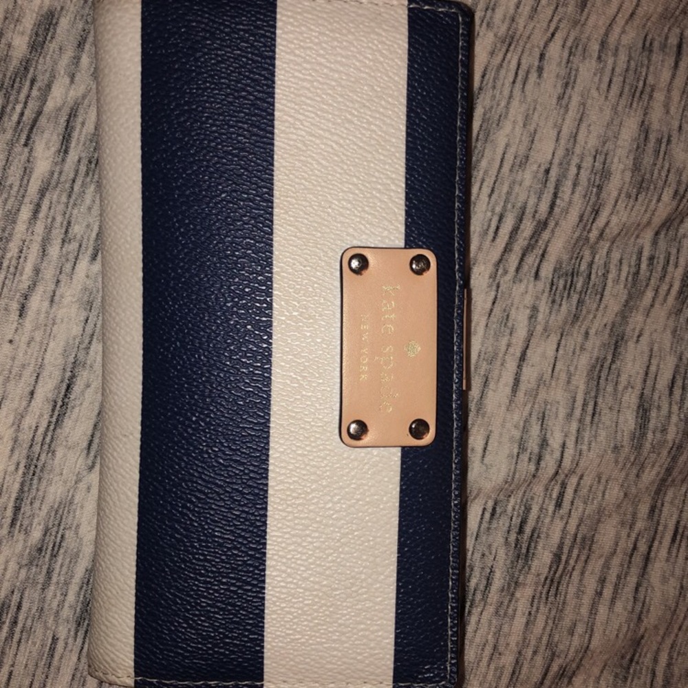 Kate spade blue and white sailor wallet